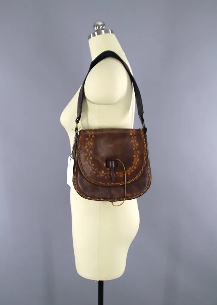 Vintage 1970s Leather Purse