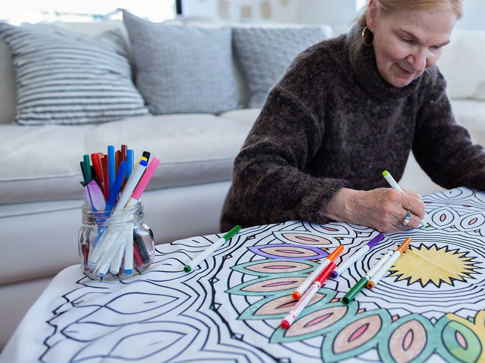 Washable Coloring Tablecloth