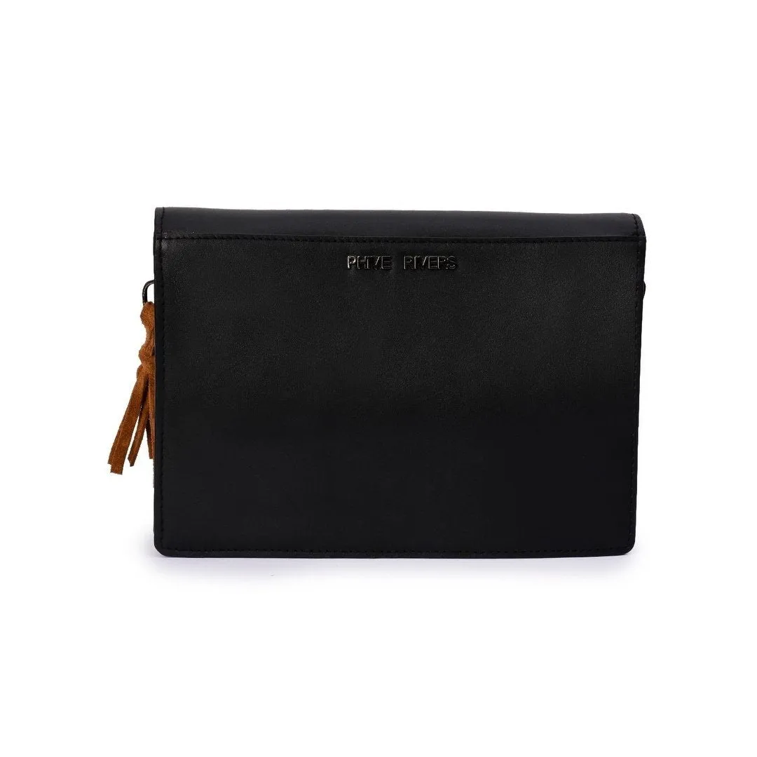 Women's Leather Cross Body Bag - PRU1396