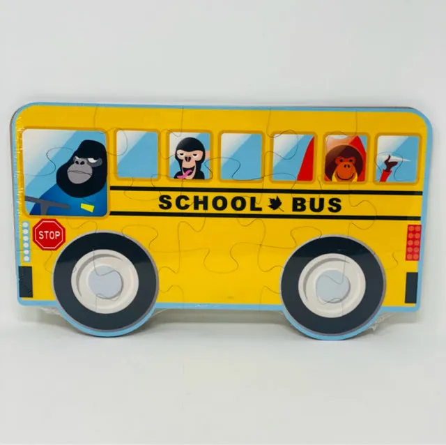 Wooden School Bus Puzzle