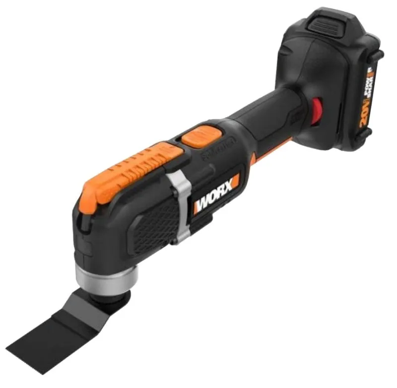 WORX WX696L Oscillating Multi-Tool, Battery Included, 20 V, 1.5 Ah, 5000 rpm OPM, 3.6 deg Oscillating :EA: QUANTITY: 1